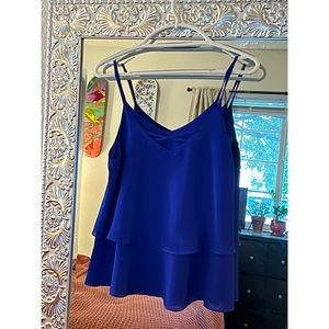 Annabella brand royal blue blouse tank top. Size M. Great condition!